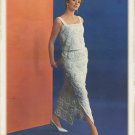 Vintage Crochet Pattern : Irish Crochet Dress (1965) -shell & skirt S M L