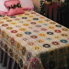 Vintage Crochet Pattern : Pansy Bedspread