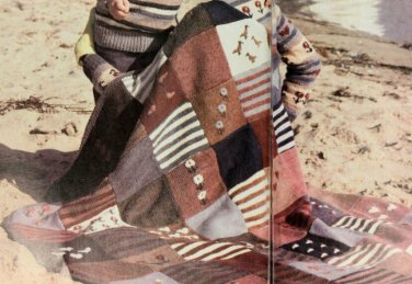 Vintage Knitting & Crochet Pattern : Fair Isle Sampler Afghan (1986)