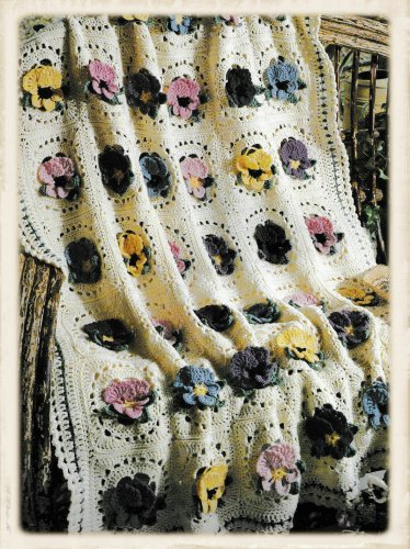 Vintage Crochet Pattern : Pansy Afghan (1999)