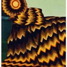 Vintage Crochet Pattern : Ombre Ripple Afghan & Pillow (1966)