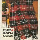 Vintage Crochet Pattern : Plaid & Simple Afghan (1979)