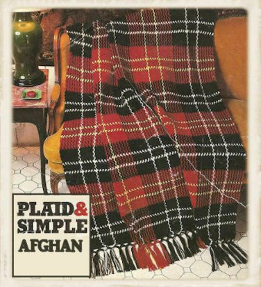 Vintage Crochet Pattern : Plaid & Simple Afghan (1979)