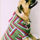 Vintage Crochet Pattern :  70s Style Dog Hoodie