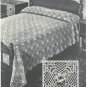 Vintage Crochet Pattern : Beauty Rose Bedspread  (1930s)