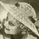 Vintage Crochet Pattern : Sunlight Sun Hat (1930s)