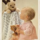 Vintage Knitting Pattern : Angel Sweater for Baby (1979)