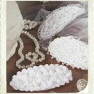 Vintage Crochet Pattern : Bridal Hair Barrettes  (1999)