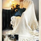 Vintage Crochet Pattern : Victorian Pineapple Afghan - adult & baby sizes (1999)
