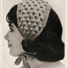 Vintage Knitting Pattern : Popcorn Stitch Headband (1961)