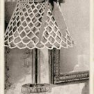 Vintage Crochet Pattern : Victorian Lacey Lamp Shade Cover (Lampshade) 1941