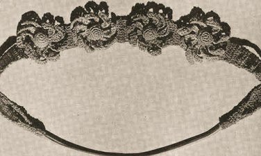 Vintage Crochet Pattern : Floral Swirl Headband  (1937)