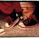 Vintage Crochet Pattern :  Sneaker Slippers (1980s)