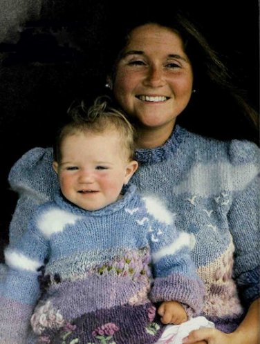 Vintage Knitting Pattern :  Nantucket Sweater  (1991)