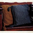 Vintage Knitting Pattern :  Celtic Cable Knit Pillow  (1997)