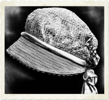 Vintage Crochet Pattern :  Toddler Poke Bonnet (1916)