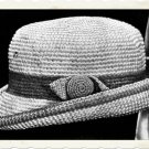 Vintage Crochet Pattern :  Bowler Hat, toddler size 2  (1916)