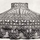 Vintage Crochet Pattern :  Mushroom Lamp Shade (1916)