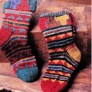 Vintage Knitting Pattern :  Inca Inspired Socks  (1997)