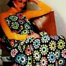 Vintage Crochet Pattern :  Floral Jewel Afghan (1980)