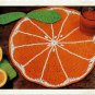 Vintage Crochet Pattern :  Orange Hot Pad / Mat  (1977)