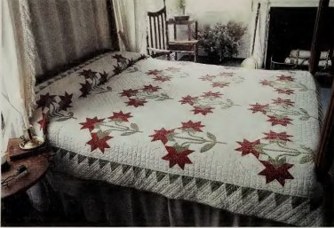 Vintage Quilting Pattern :  Carolina Lily Quilt  (1987)