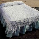Vintage Crochet Pattern :  Tasseled Floral Bedspread (1991)