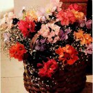 Vintage Crafting Pattern :  Everlasting Fabric Flowers  (1991)