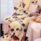 Vintage Crochet Pattern :  Grape Vine Afghan  (1988)