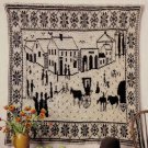 Vintage Knitting Pattern :  New England Town Afghan  (1988)