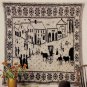 Vintage Knitting Pattern :  New England Town Afghan  (1988)