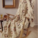 Vintage Crochet Pattern :  Antique Camellia Afghan (1988)
