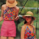 Vintage Crochet Pattern :  Granny Halters  (1977)