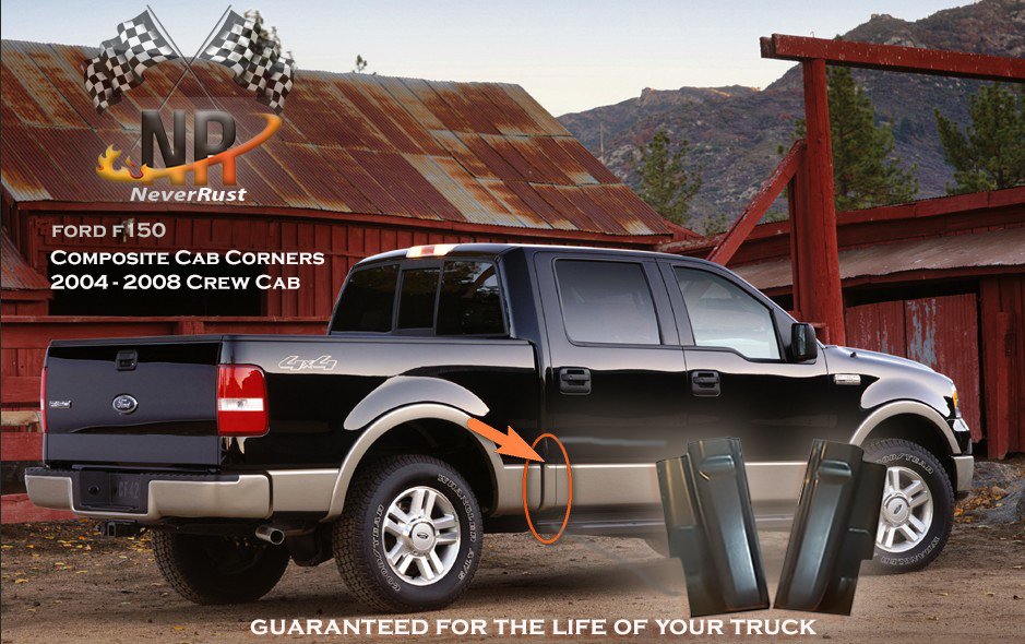 2004-2008 F150 Neverrust cab corners Ford