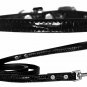 Faux Croc Leather 3/4 inch Wide Dog Collars and Leash Combo