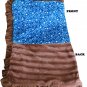 Mirage Luxurious Plush Blue Western Pet Blanket