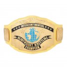 Yellow Intercontinental Championship Title Belt with Free Carrying Bag