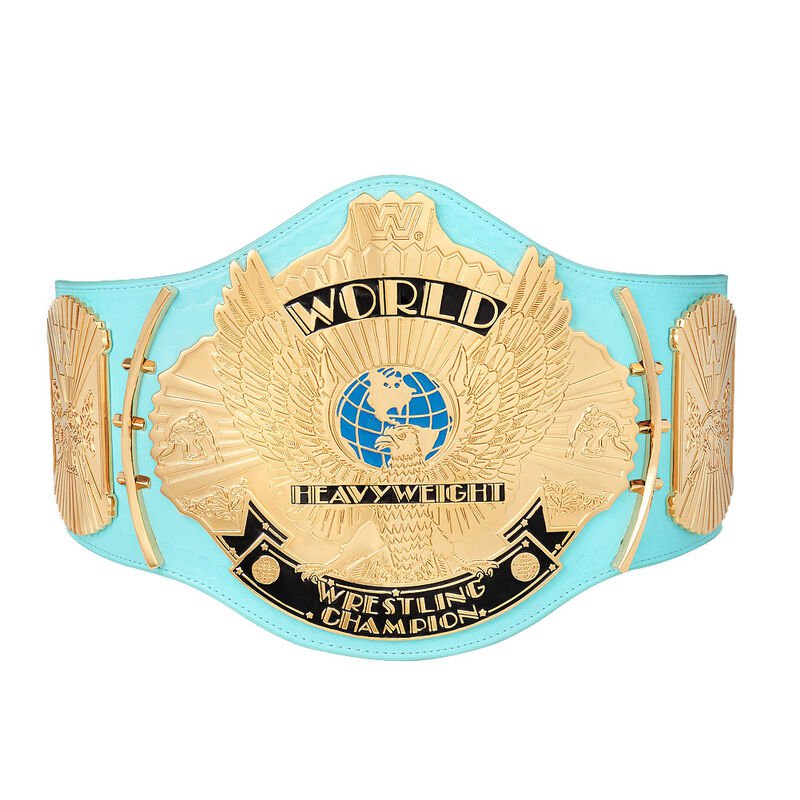 WWE Replica Blue Winged Eagle Championship Title Belt with Free Carrying Bag