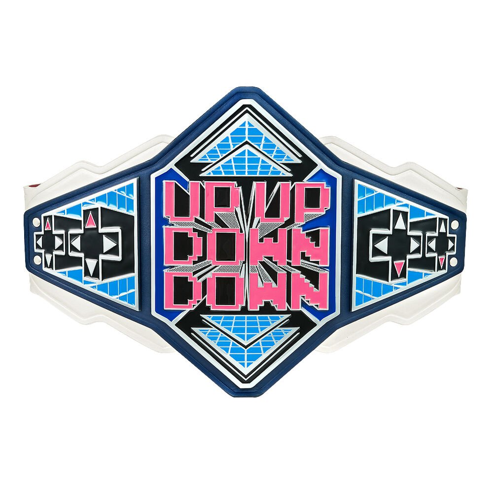 UpUpDownDown Championship Replica Title Belt with Free Carrying Bag