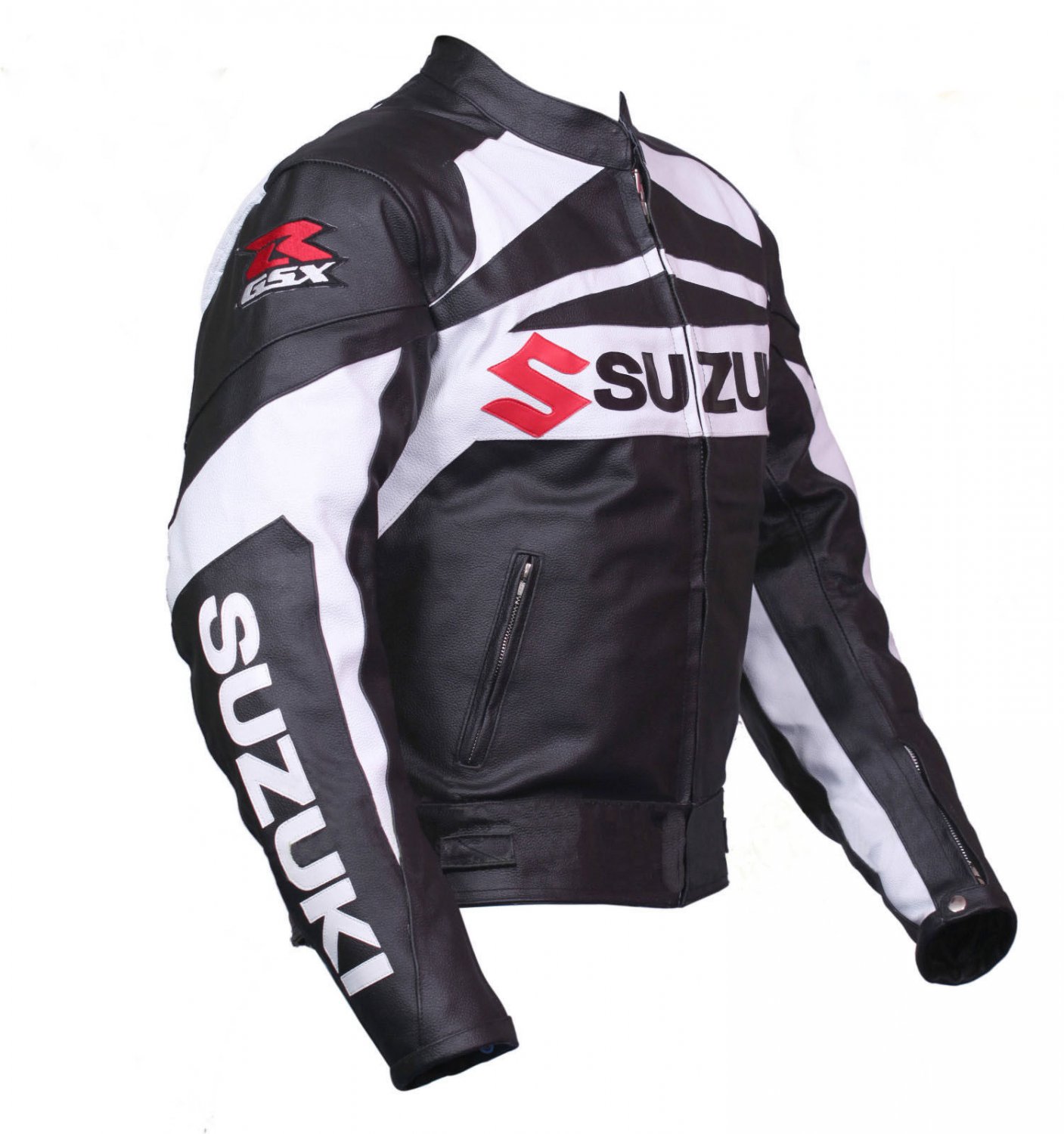 Suzuki GSXR Motorcycle Racing Leather Jacket