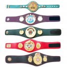 WBC WBA WBO IBF IBO Championship Boxing Mini Title Belt 5 PCs Set with Free Carrying Bag