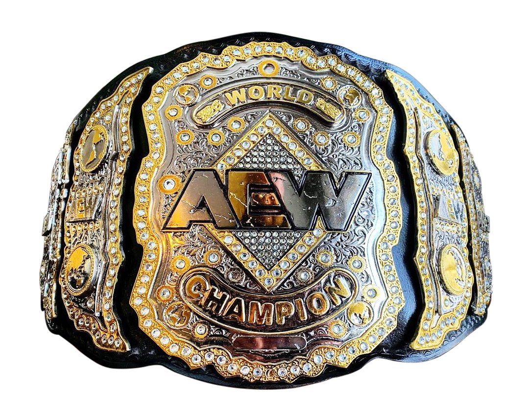 AEW World Championship Title Belt with Free Carrying Bag