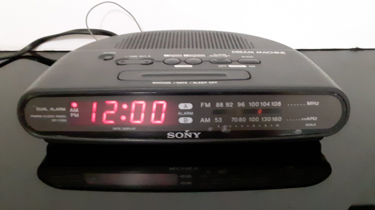 sony radio clock alarms