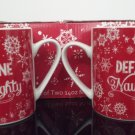 New Old Stock - Set of 2 - "Define Naughty" Coffee Mugs       (1192)