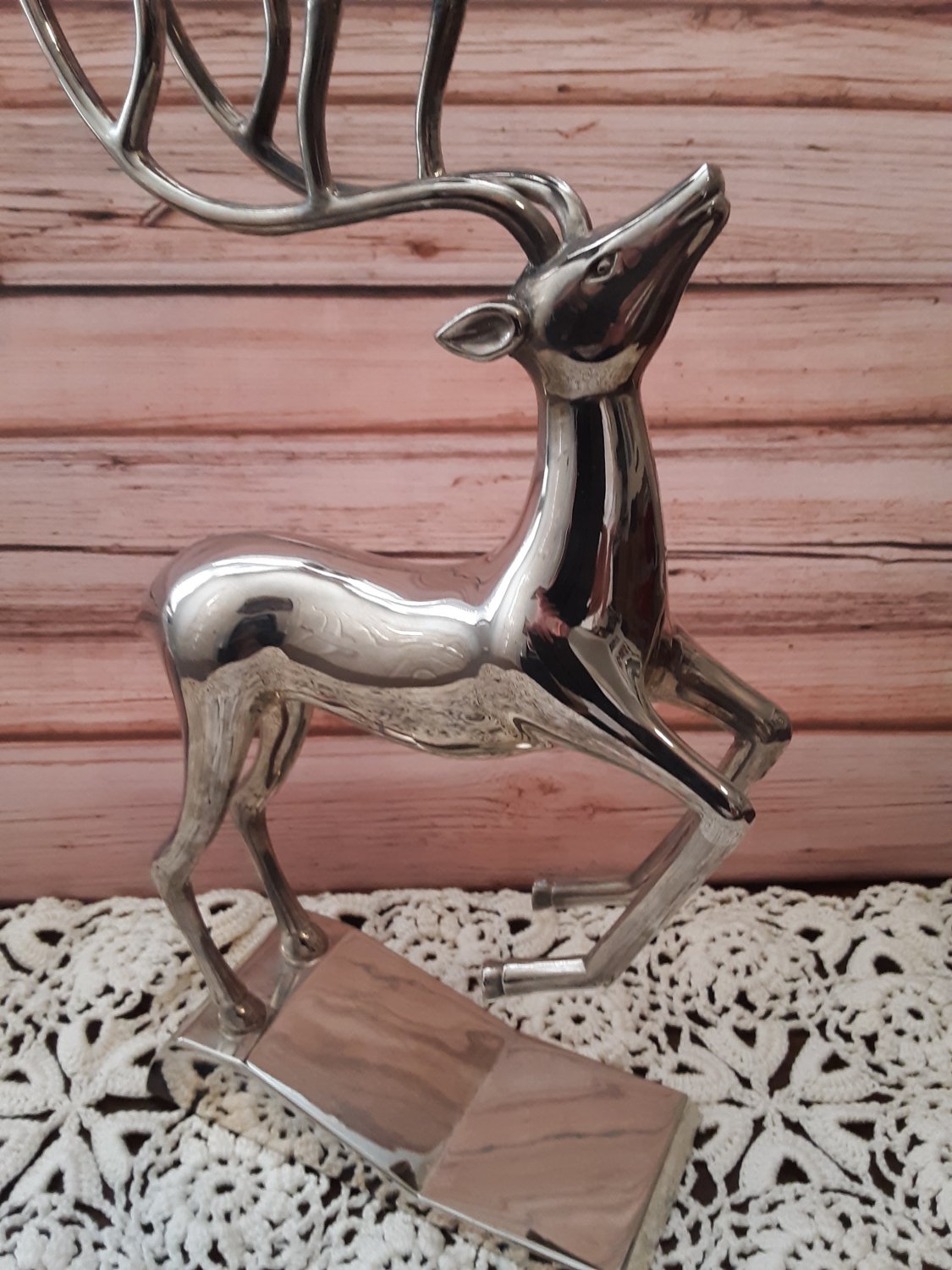 Silver Deer/Buck 6 Tealight Candle Holder by Godinger (1941)
