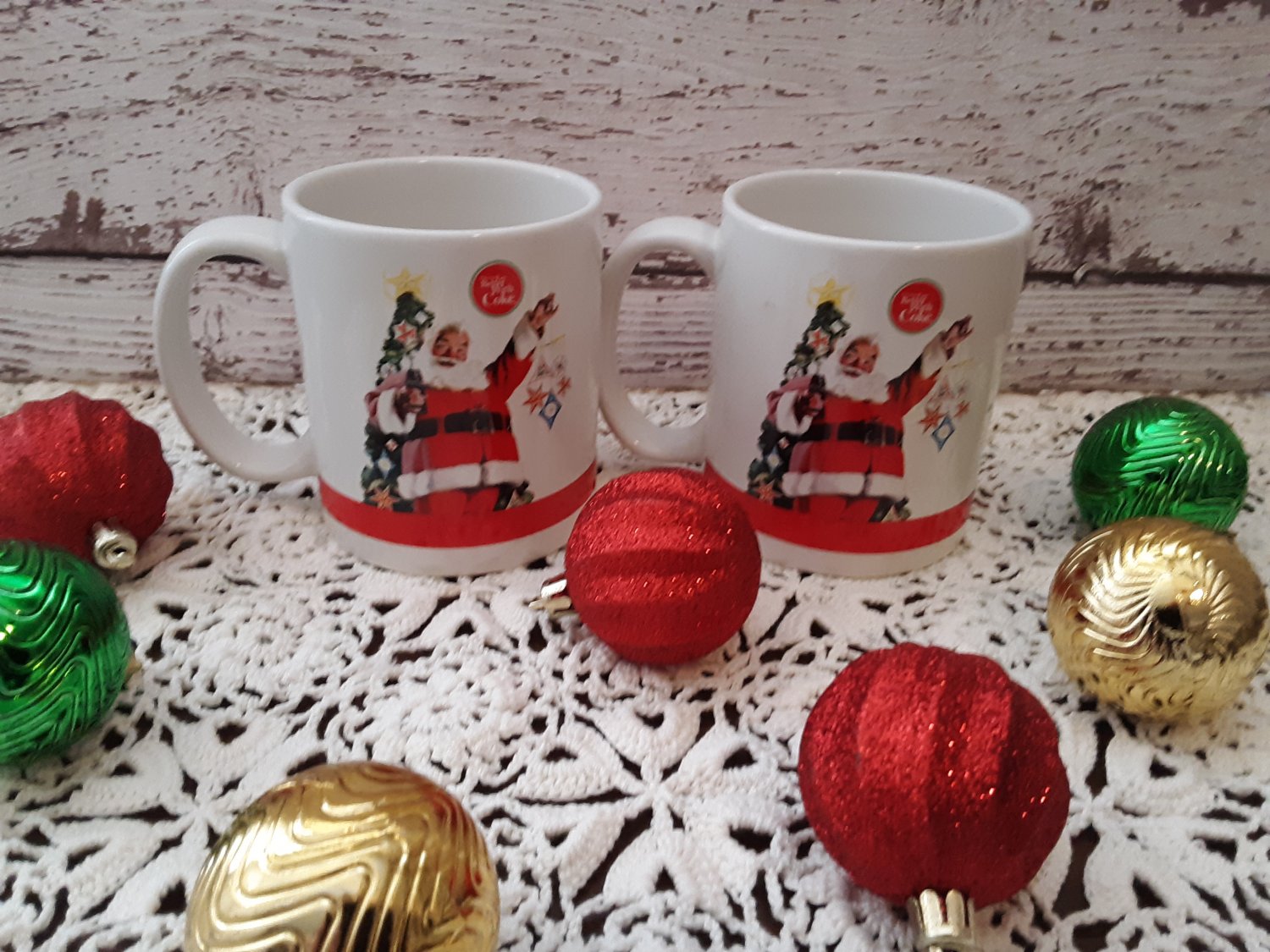 Classic Coca-Cola Santa Claus - Set of 2 Mugs