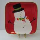 Vintage 10.5" Snowman Holiday Plate
