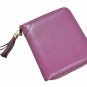 Easyoulife Womens Credit Card Holder Wallet Zip Leather Card Case RFID Blocking