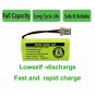 2 Pk 2.4V 300mAh Ni MH Replacement Cordless Phone Battery For Vtech AT&T Models
