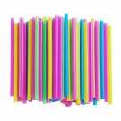 ALINK Assorted Bright Colors Jumbo Smoothie Straws, Pack of 100 Pieces